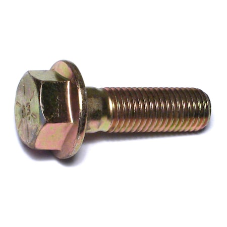 Midwest Fastener Grade 8, 3/4"-10 Flange Bolt, Zinc Plated Steel, 2-1/2 in L, 10 PK 50365